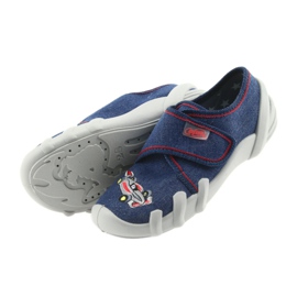 Befado Kinderschuhe Hausschuhe 273X235 blau rot 5