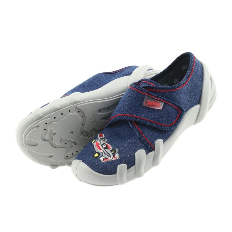 Befado Kinderschuhe Hausschuhe 273X235 blau rot 5