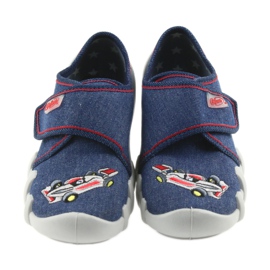 Befado Kinderschuhe Hausschuhe 273X235 blau rot 3