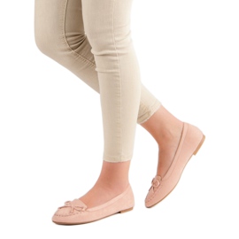 Small Swan Rosa Slipper mit Schleife 1