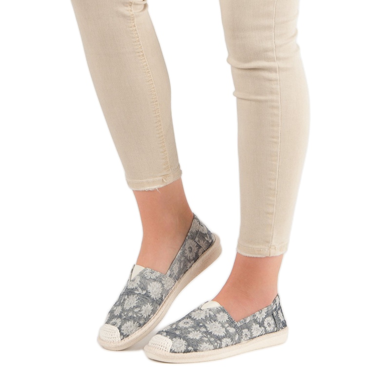 Small Swan Modische Espadrilles grau 1