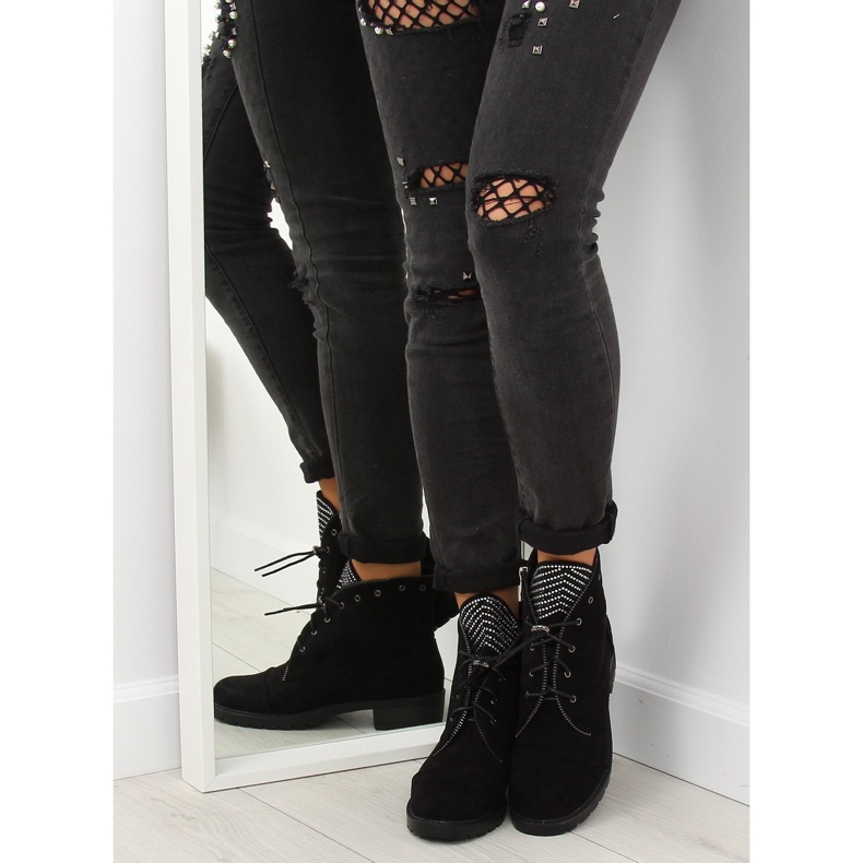 Schwarze Worker für Damen GF055 Schwarz 1