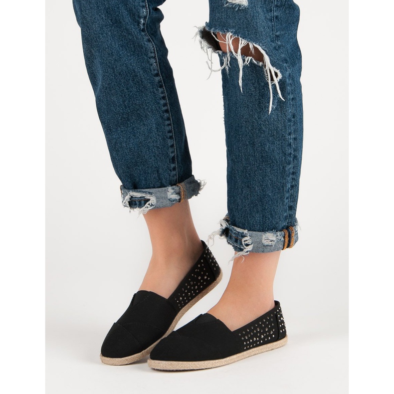 Espadrilles mit Jets schwarz 1