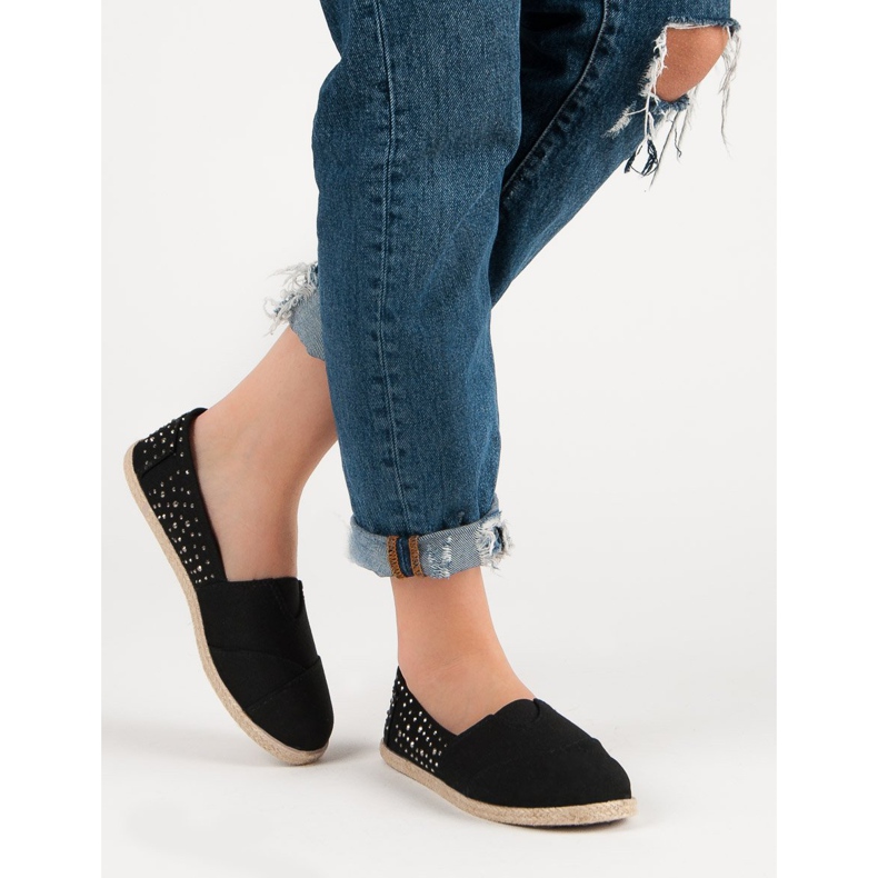 Espadrilles mit Jets schwarz 2