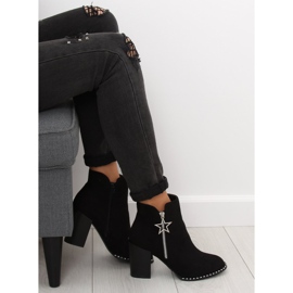 Stiefel mit stabilem Absatz schwarz 8576-2 Schwarz 1