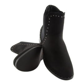 Schwarze Chelsea-Boots für Damen 1002-1 Schwarz 2