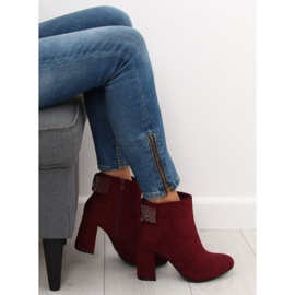 Stiefel mit hohem Absatz Z199 Burgund burgundy rot 2