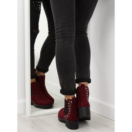 Jodhpur-Stiefel mit Nieten kastanienbraun Z175 Burgundy rot 1
