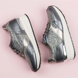 Kylie Sportschuhe mit Glitzer grau 1