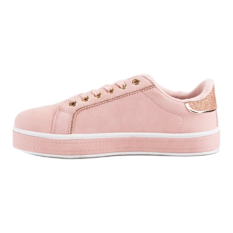 Bequeme Sportschuhe gelb rosa 2