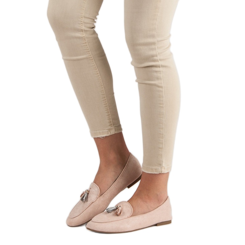 Small Swan Glitzer-Loafer rosa 2