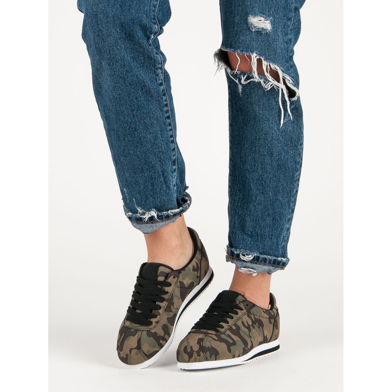 Moro-Turnschuhe braun grün 1