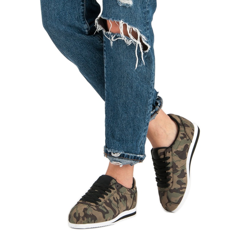 Moro-Turnschuhe braun grün 2