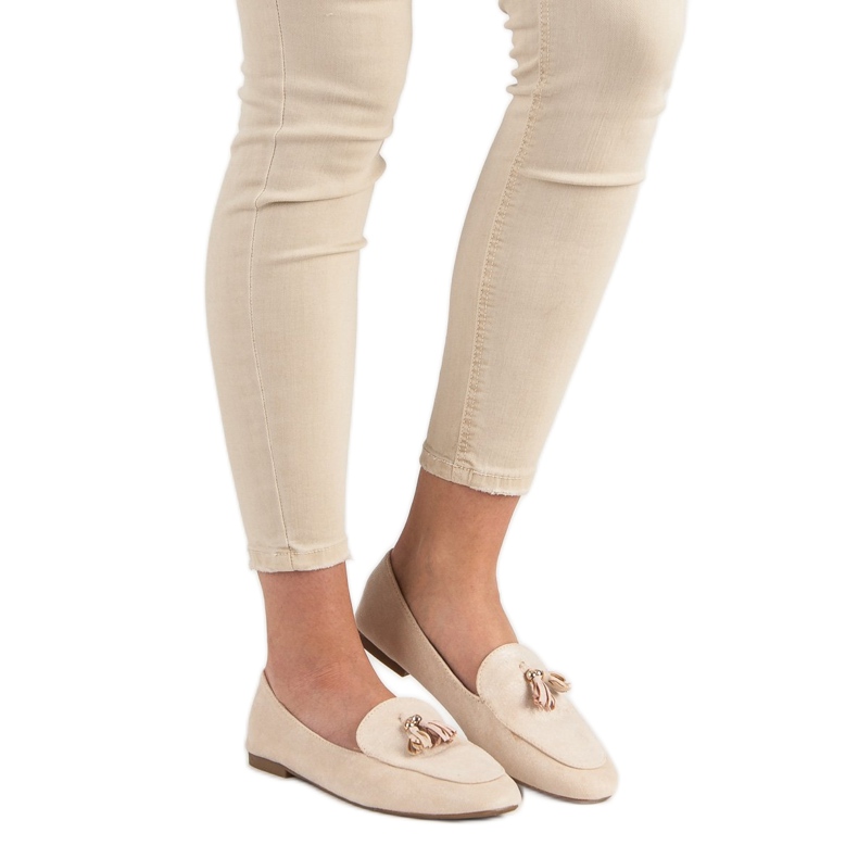 Small Swan Glitzer-Loafer rosa 1