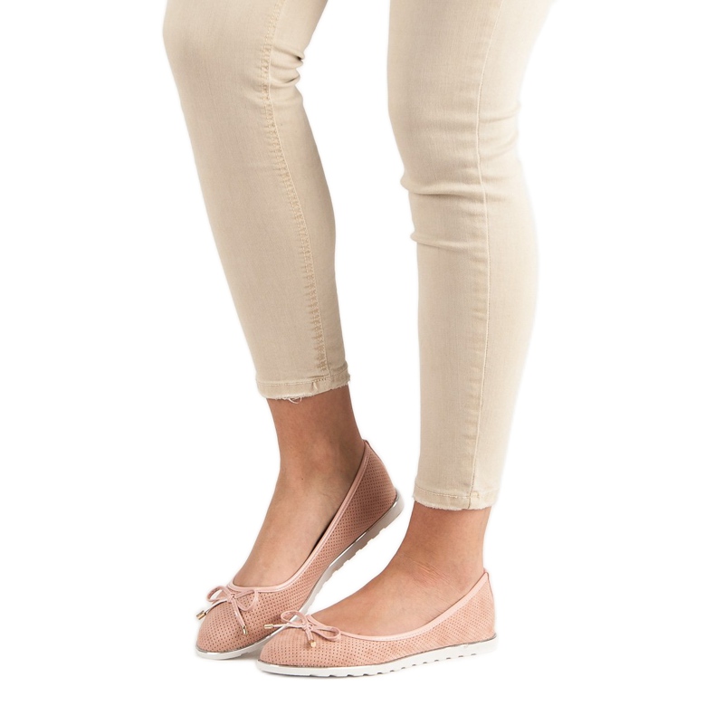 Small Swan Ballerinas aus Puder rosa 1