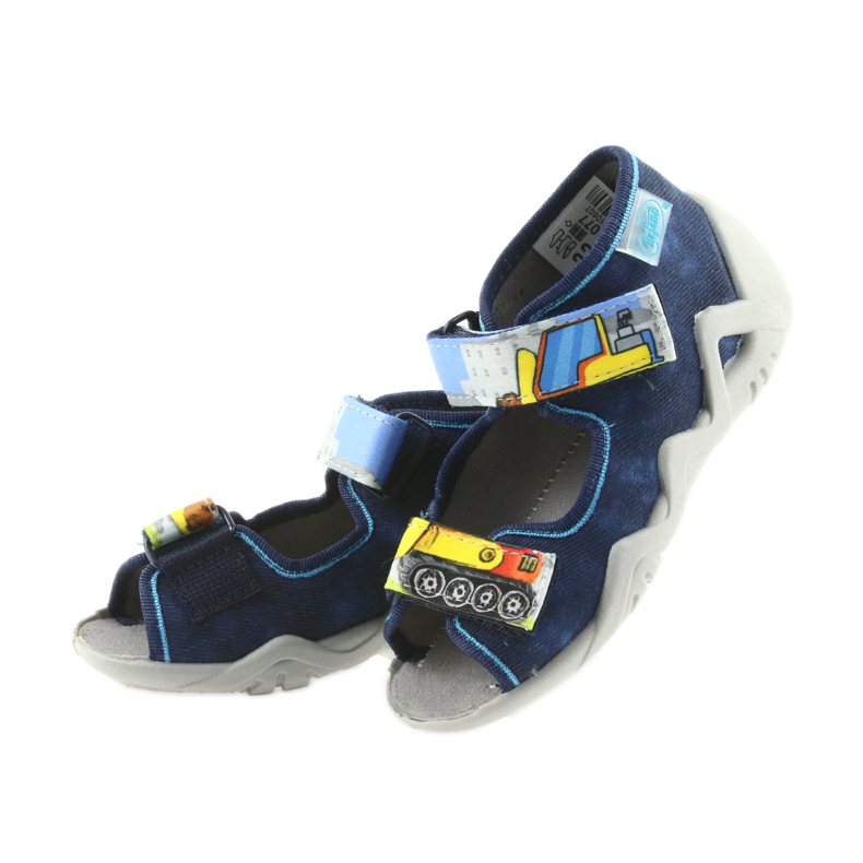 Befado Hausschuhe Sandalen Kinderschuhe 250P077 navy blau 4