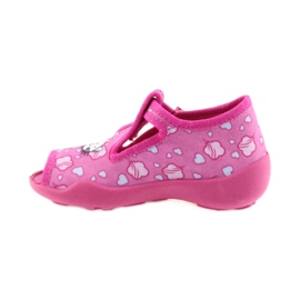Befado Hausschuhe Kinderschuhe 213P108 blau rosa 2