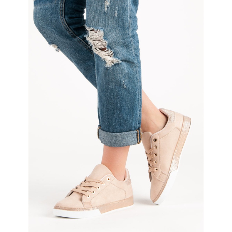 Anesia Paris Powder Sneakers mit Glitzer rosa 1