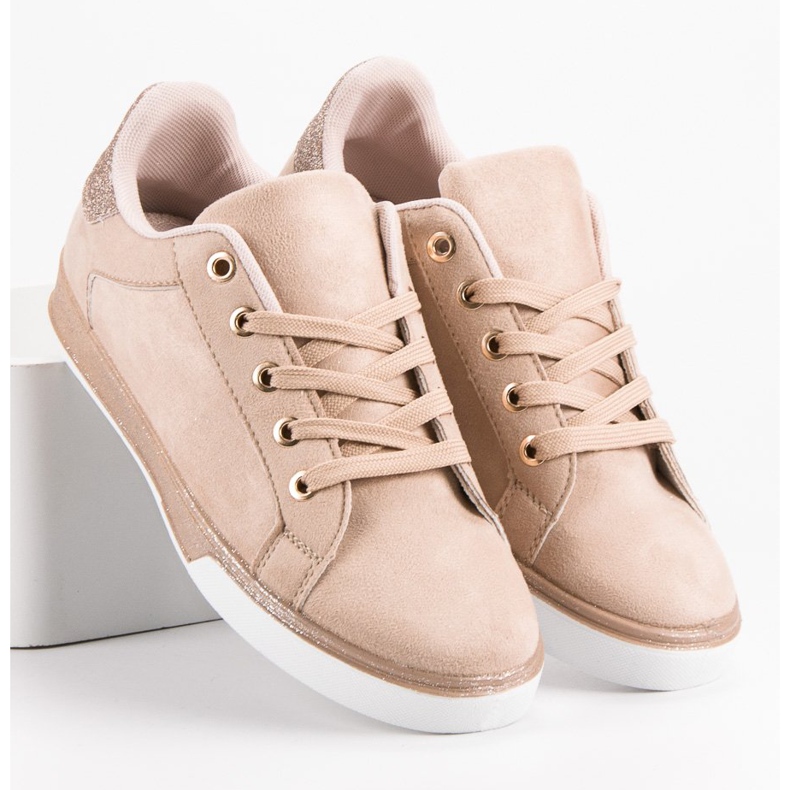 Anesia Paris Powder Sneakers mit Glitzer rosa 2