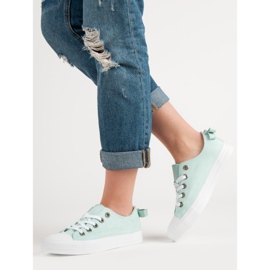 Mint niedrige Sneakers grün 1