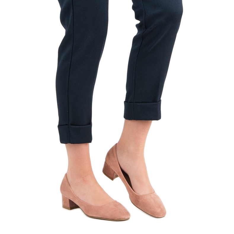 Queentina Pumps mit flachem Absatz rosa 2