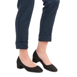 Queentina Pumps mit flachem Absatz schwarz 1