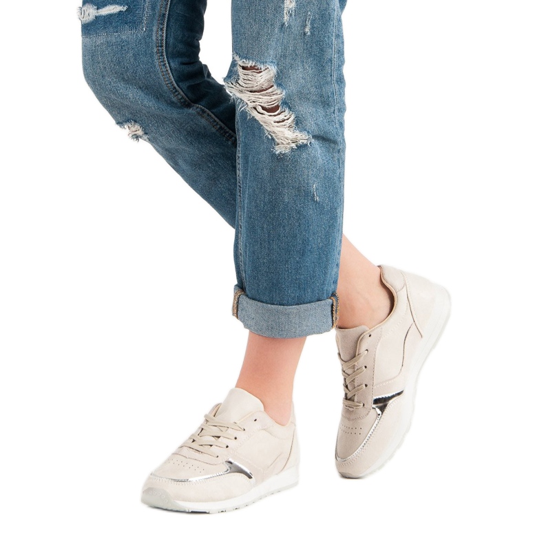 Jumex Bequeme Sportschuhe braun 2