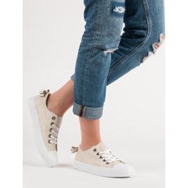 Beige niedrige Sneakers 2