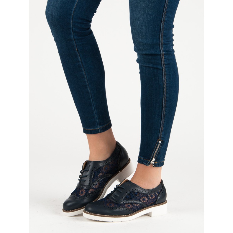 Fama Schnürschuhe blau 1