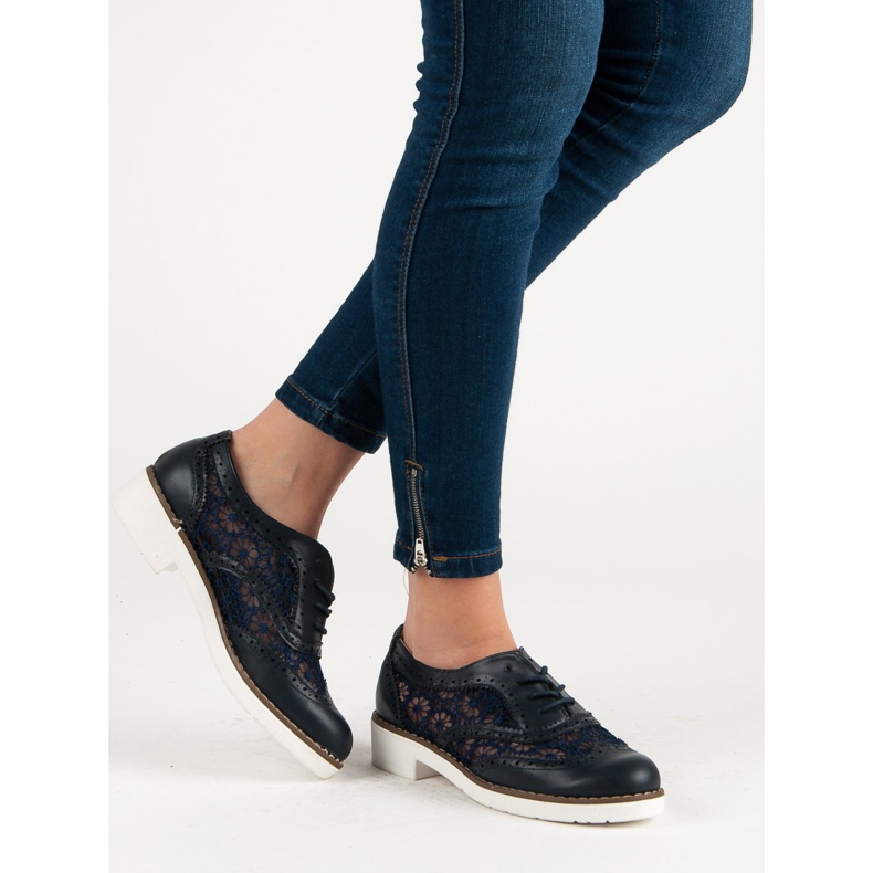 Fama Schnürschuhe blau 2