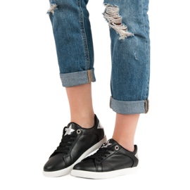 Niedrige Sportschuhe schwarz grau 2