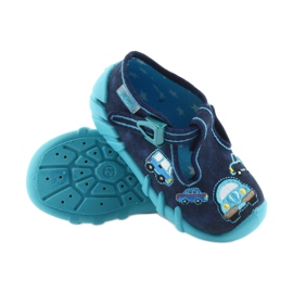 Befado Hausschuhe Kinderschuhe 110P342 blau marineblau 4