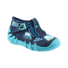 Befado Hausschuhe Kinderschuhe 110P342 blau marineblau 1