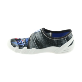 Befado Kinderschuhe Hausschuhe 273X251 schwarz blau grau rot 2