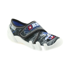 Befado Kinderschuhe Hausschuhe 273X251 schwarz blau grau rot 1