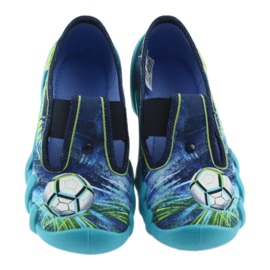 Befado Kinderschuhe Hausschuhe 290X180 blau grün marineblau 3