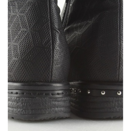 Schwarze Damenstiefel 228-PG Black II-GAT 1