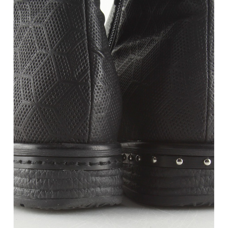 Schwarze Damenstiefel 228-PG Black II-GAT 1