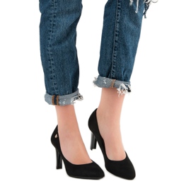 VINCEZA Wildleder-Absätze schwarz 1