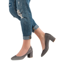 Klassische VINCEZA-Pumpen grau 2