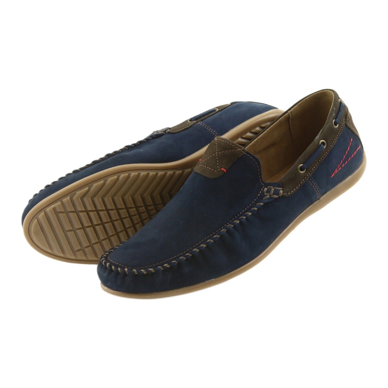 Riko Herren Moccasins Marine/Brown 781 blau 4