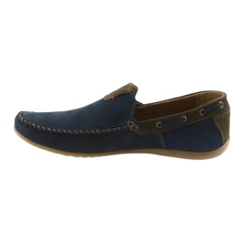 Riko Herren Moccasins Marine/Brown 781 blau 2