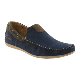 Riko Herren Moccasins Marine/Brown 781 blau 1
