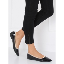 Schwarze Ballerinas 127-16 Schwarz 2