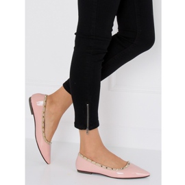 Ballerinas mit rosa Nieten 127-16 Rosa 2
