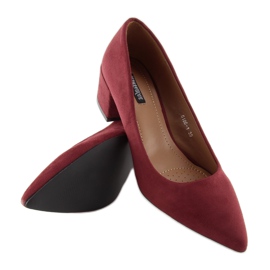 Pumps mit High Heels kastanienbraun 5186 Wine Red rot 1