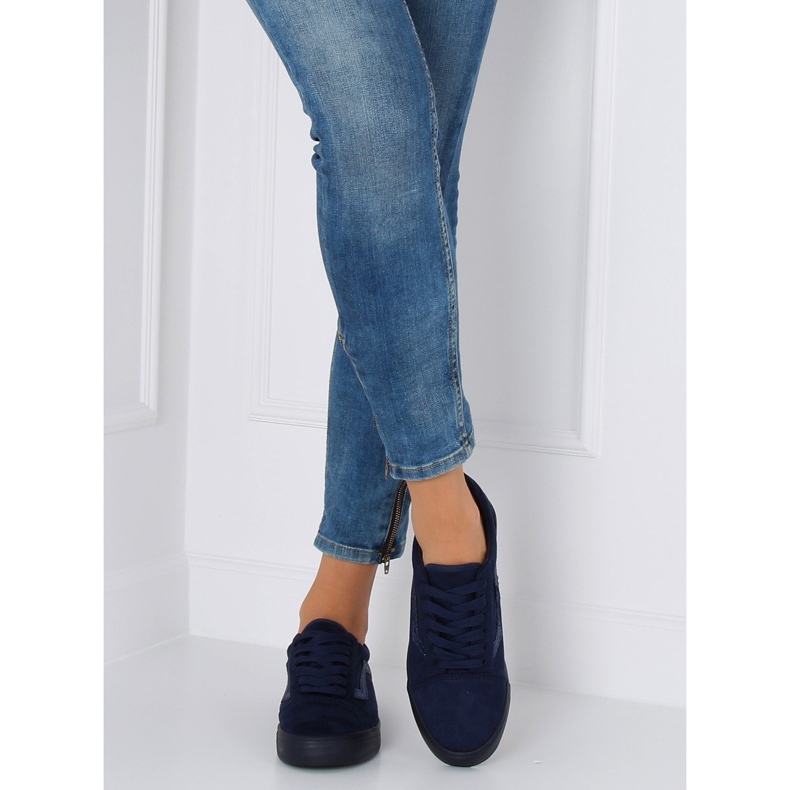 Marineblaue Vans Sneakers B318-10 Dunkelblau navy blau 2