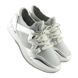 Silber Sportschuhe 6241 Silber grau 2