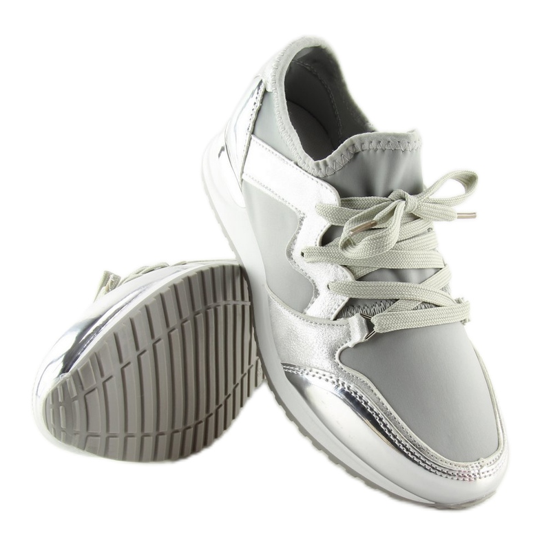 Silber Sportschuhe 6241 Silber grau 1