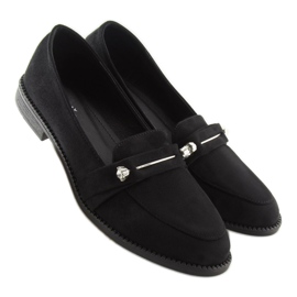 Schwarze Damen-Loafer 3117 Black 1